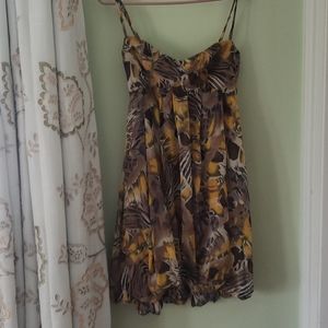 Marciano floral yellow mini dress 💛